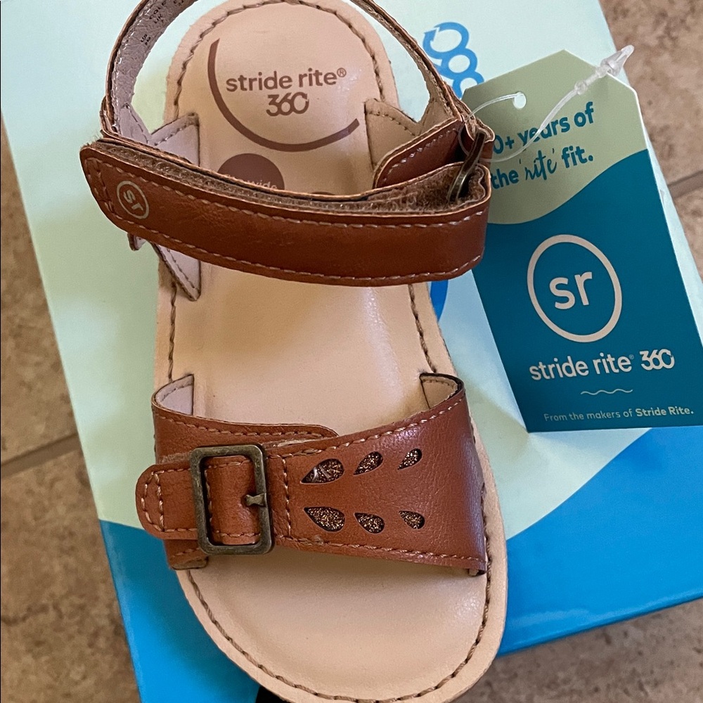 Stride Rite Tan Kids Sandals